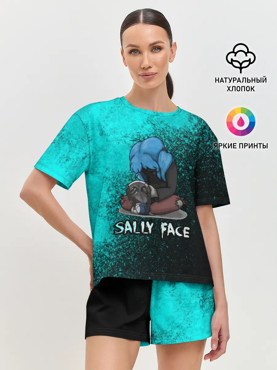 Женская пижама с шортами / Sally face