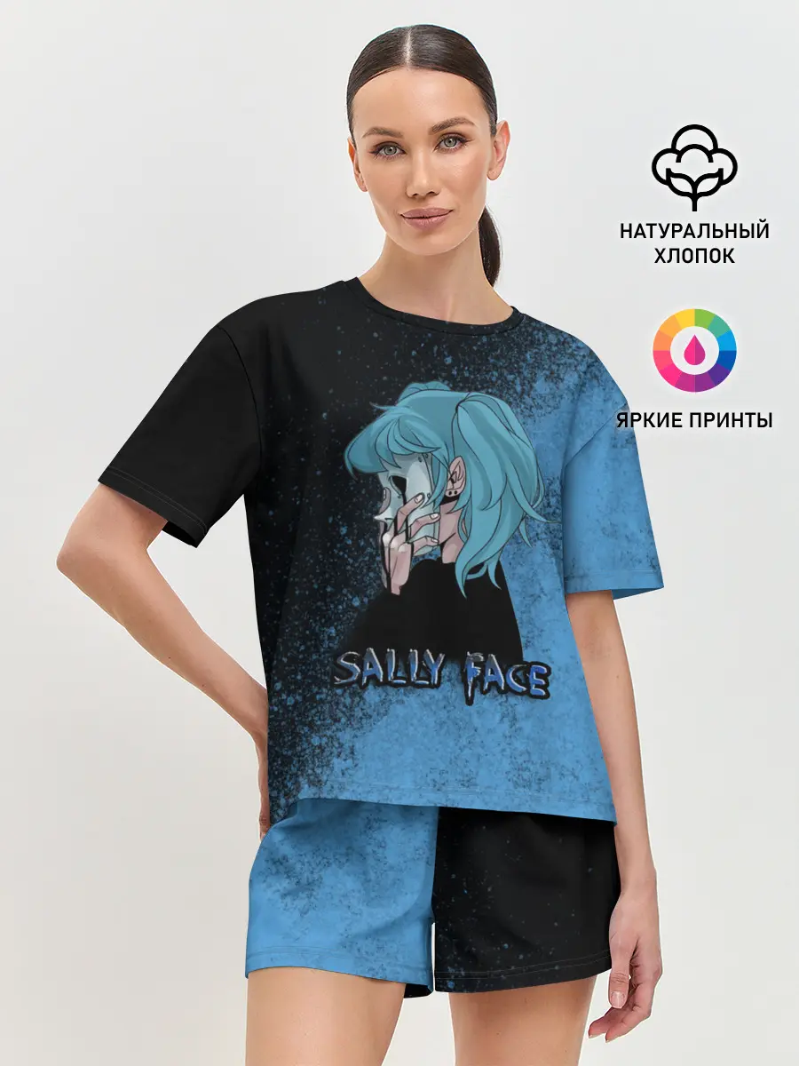 Женская пижама с шортами / Sally face