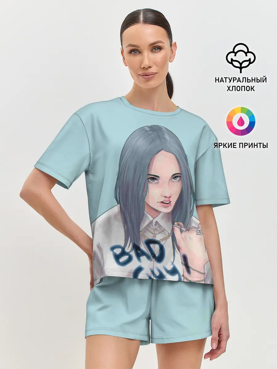 Женская пижама с шортами / Billie Eilish