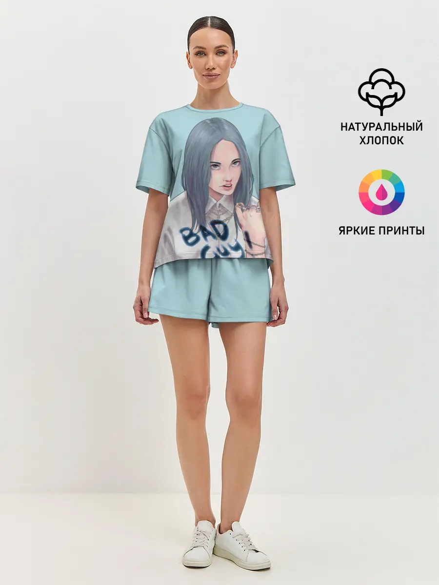 Женская пижама с шортами / Billie Eilish