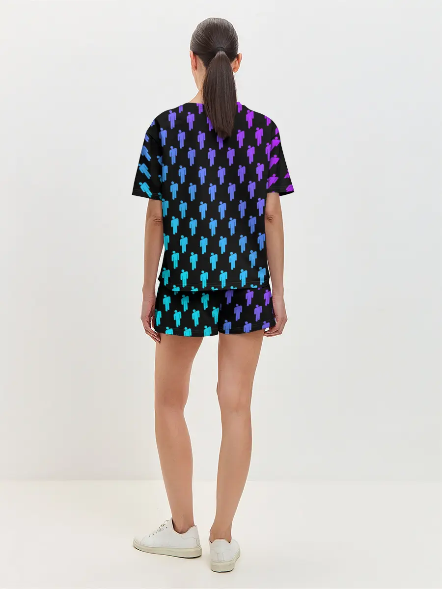 Женская пижама с шортами / BILLIE EILISH PATTERN