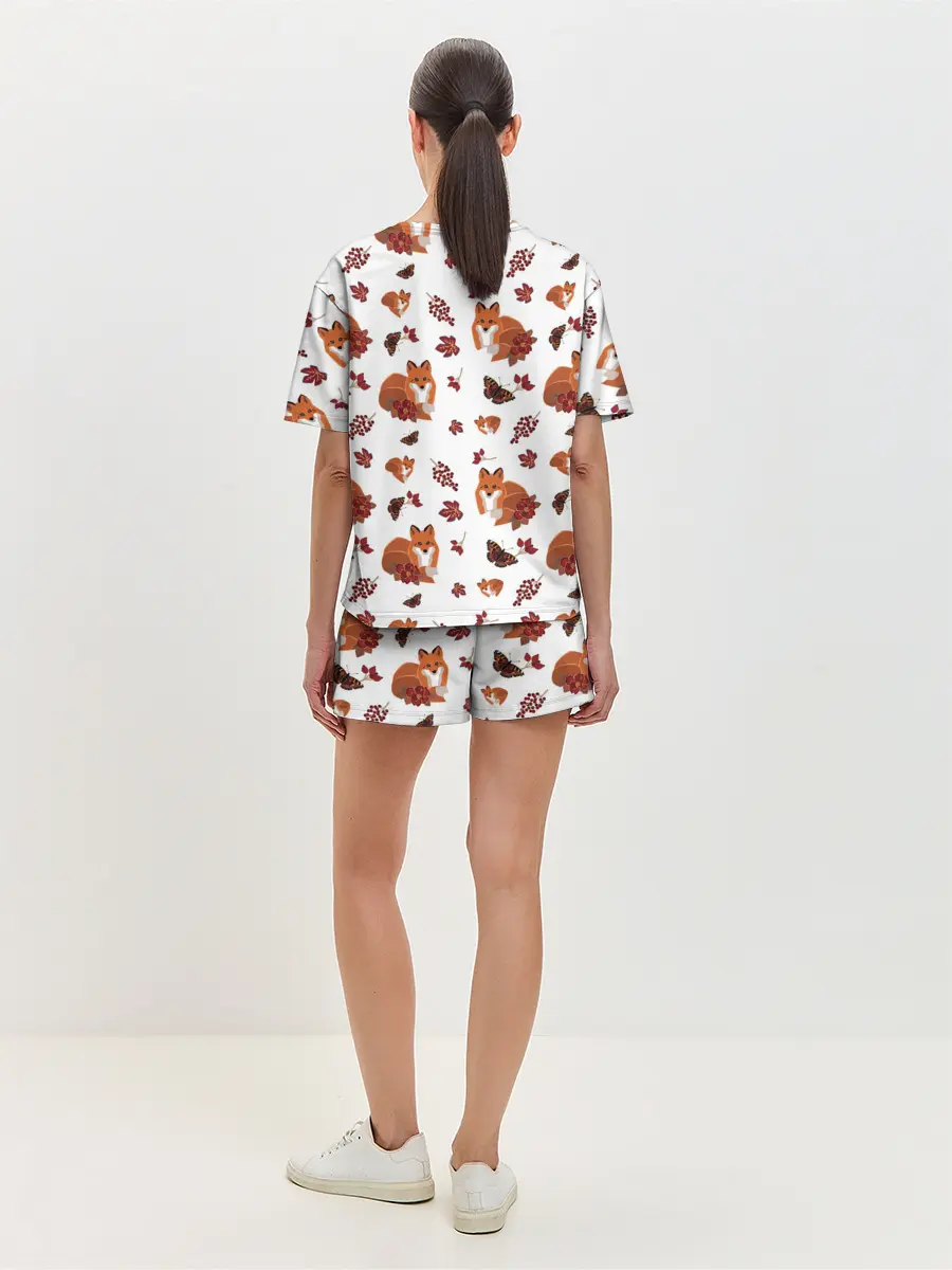 Женская пижама с шортами / Лиса
