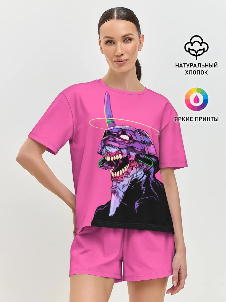 Женская пижама с шортами / Монстр Евангелион