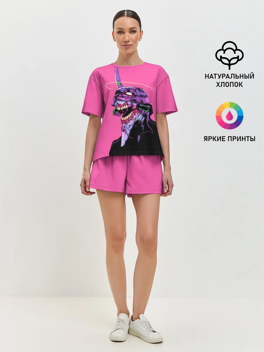 Женская пижама с шортами / Монстр Евангелион