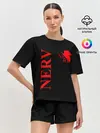 Женская пижама с шортами / Nerv red