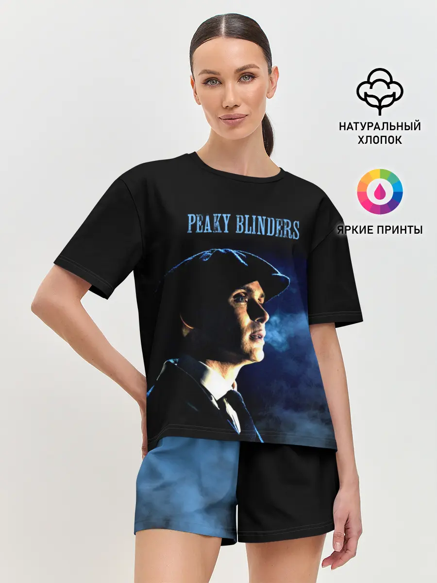 Женская пижама с шортами / Острые козырьки