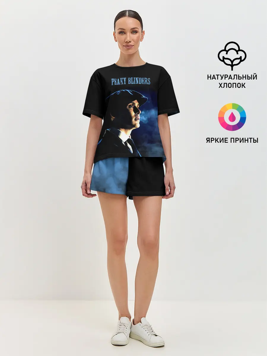 Женская пижама с шортами / Острые козырьки