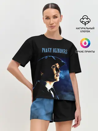 Женская пижама с шортами / Острые козырьки