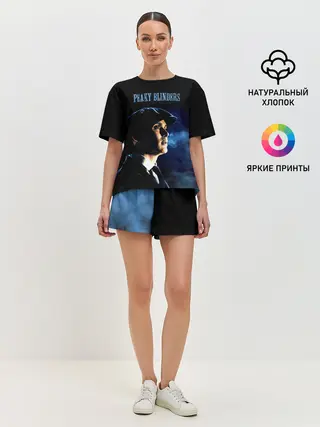 Женская пижама с шортами / Острые козырьки