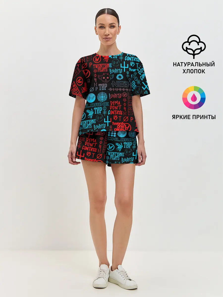 Женская пижама с шортами / TWENTY ONE PILOTS