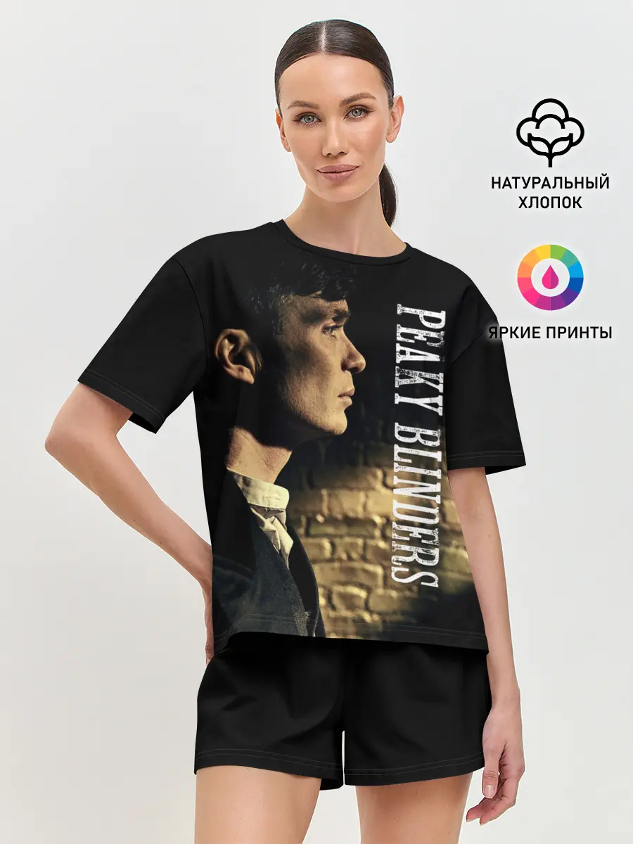 Женская пижама с шортами / Острые козырьки