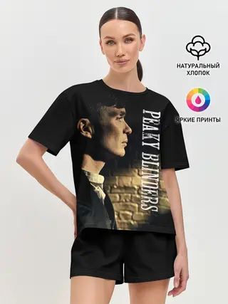 Женская пижама с шортами / Острые козырьки