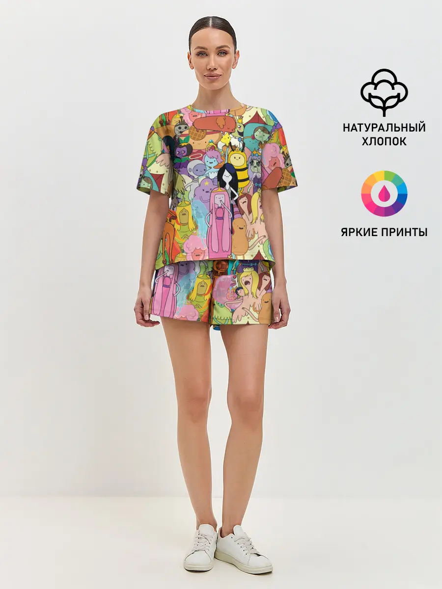 Женская пижама с шортами / Adventure time