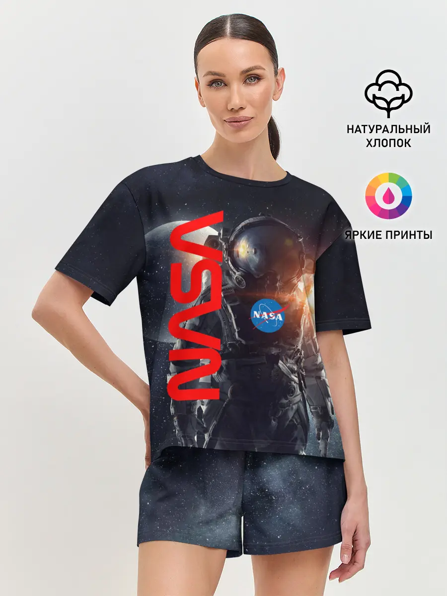Женская пижама с шортами / Nasa Apollo 16
