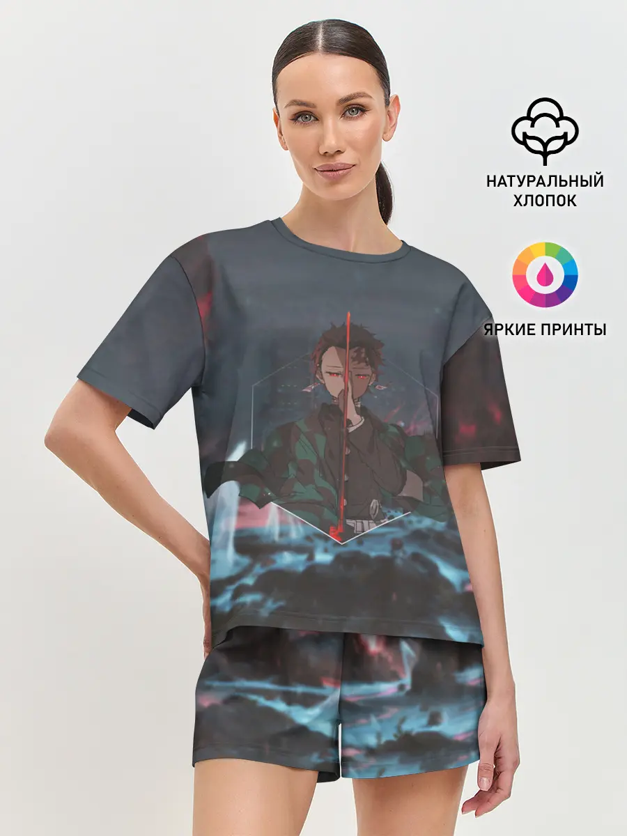 Женская пижама с шортами / Танджиро Камадо