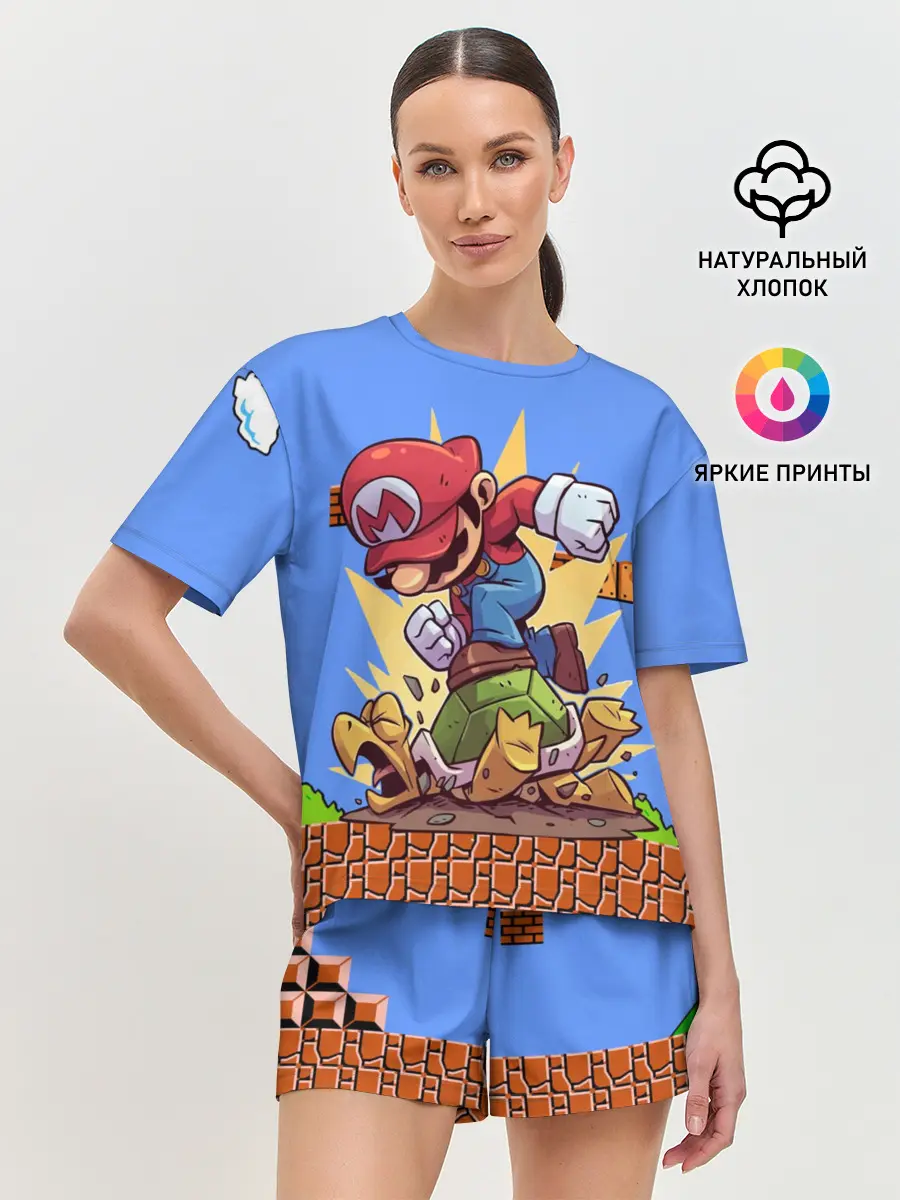 Женская пижама с шортами / Марио