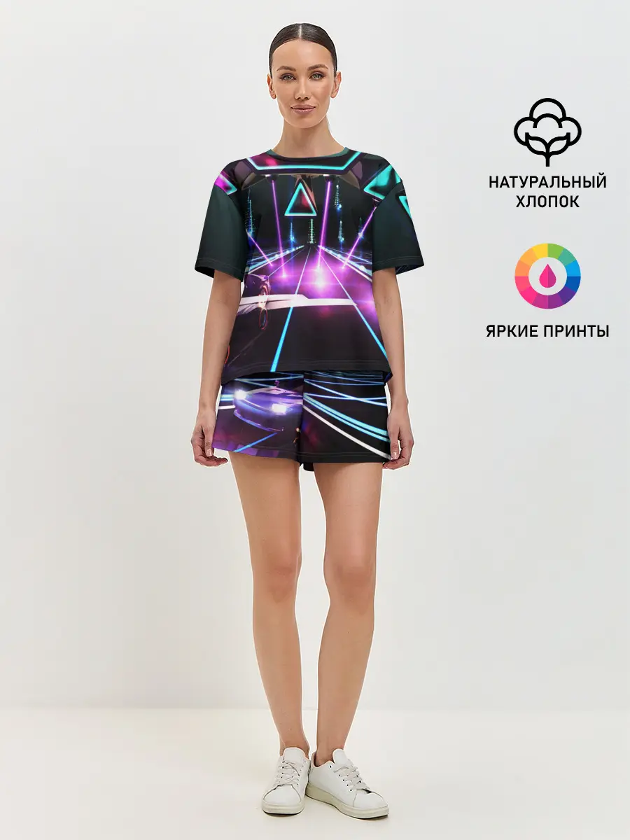 Женская пижама с шортами / КИБЕРГОРОД