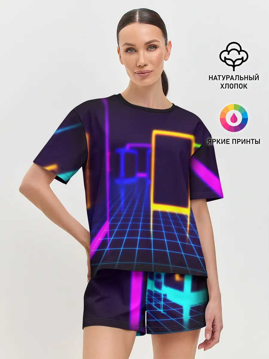Женская пижама с шортами / NEON STYLE