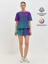 Женская пижама с шортами / Checkerboard gradient