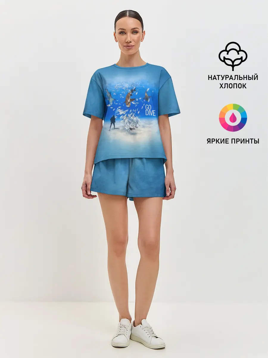 Женская пижама с шортами / Go Dive