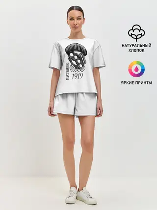 Женская пижама с шортами / Острые козырьки