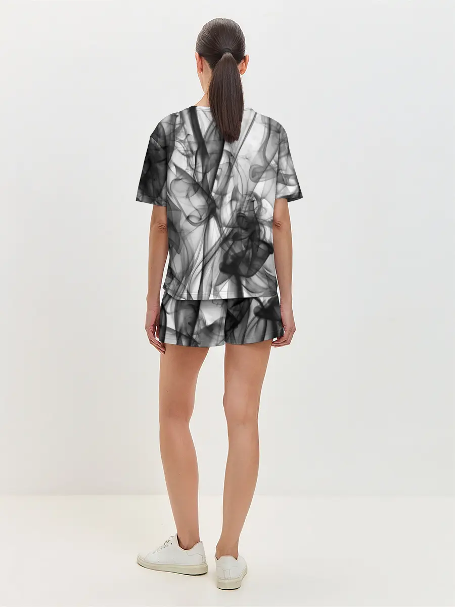 Женская пижама с шортами / SMOKE ABSTRACTION