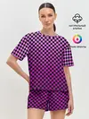 Женская пижама с шортами / Checkerboard Color