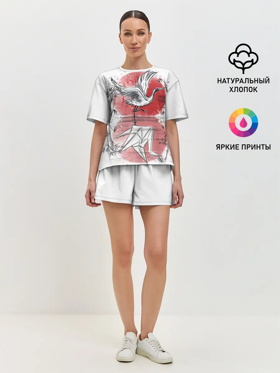 Женская пижама с шортами / Японская мечта