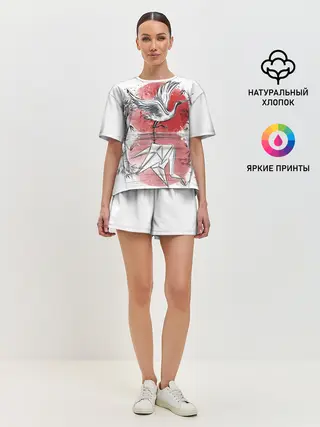 Женская пижама с шортами / Японская мечта