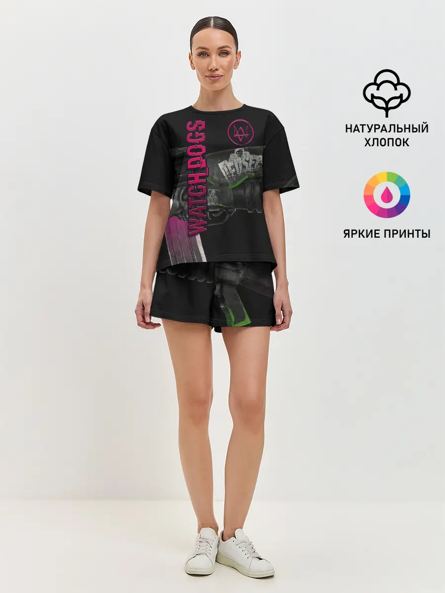 Женская пижама с шортами / WATCH DOGS