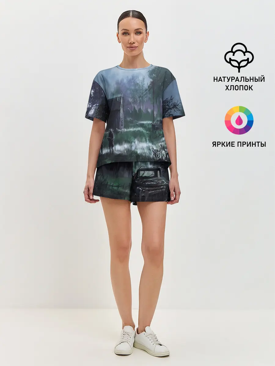 Женская пижама с шортами / STALKER