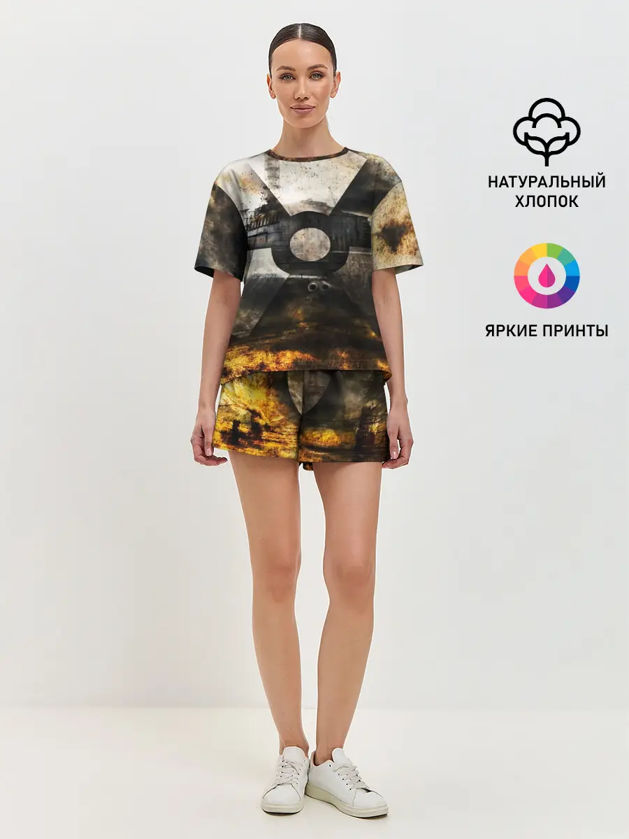 Женская пижама с шортами / СТАЛКЕР
