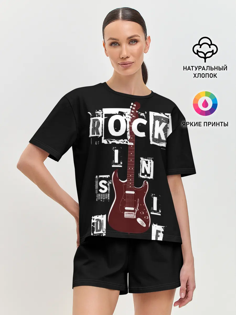 Женская пижама с шортами / Rock