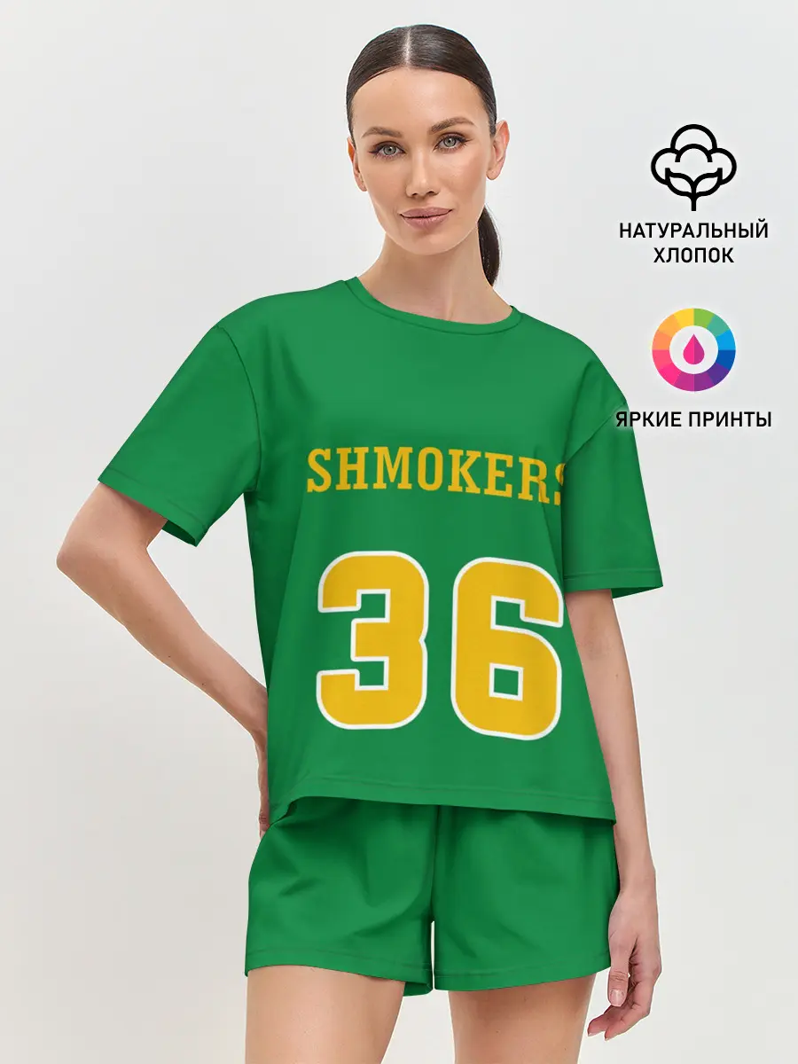 Женская пижама с шортами / 3x3 Gruppa Skryptonite