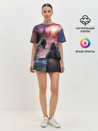 Женская пижама с шортами / STALKER