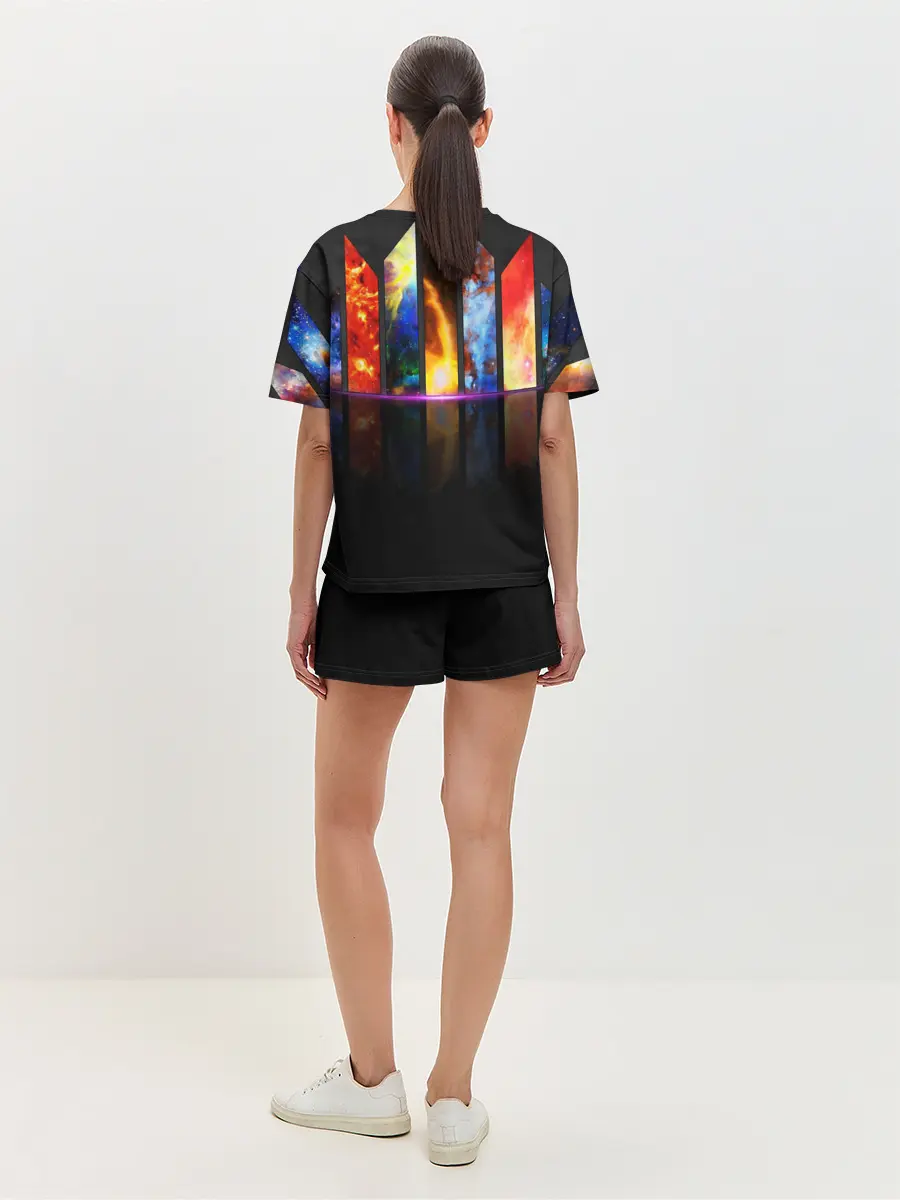 Женская пижама с шортами / GALAXY