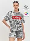Женская пижама с шортами / Anime Waifu
