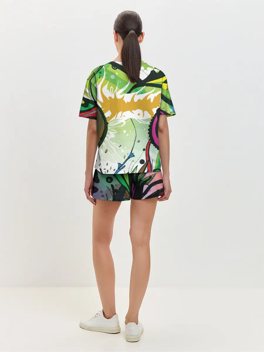 Женская пижама с шортами / Мельница