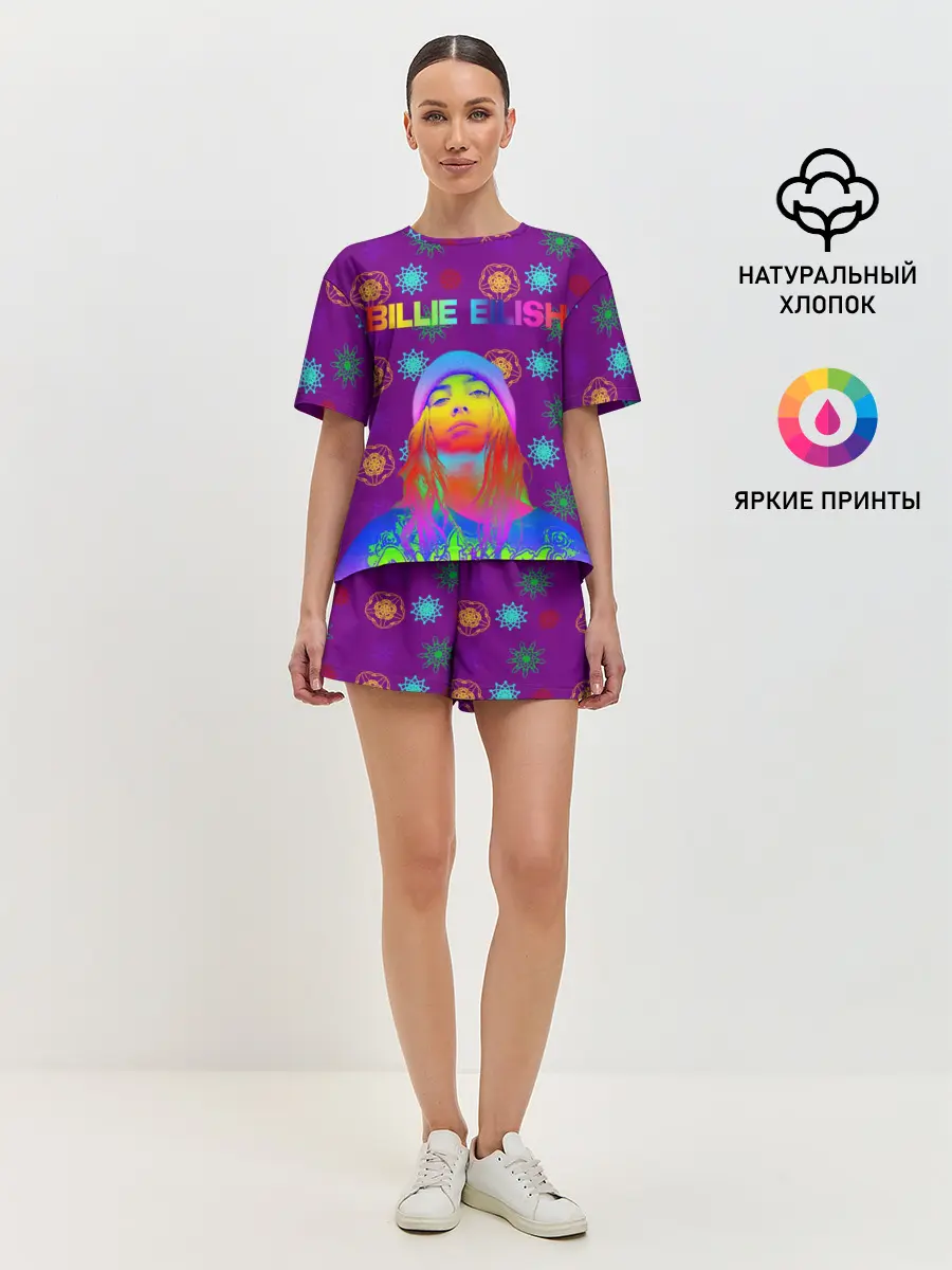 Женская пижама с шортами / billie eilish