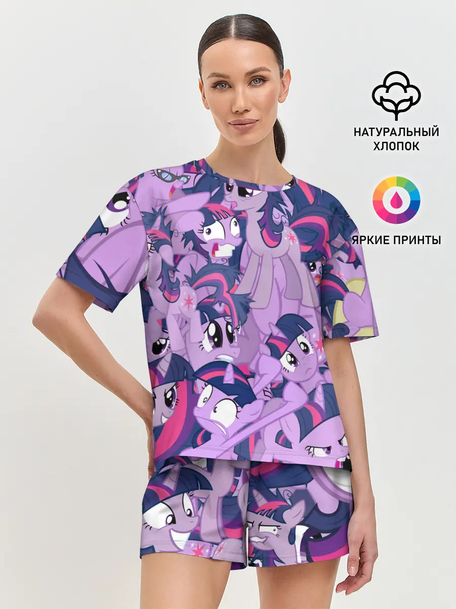 Женская пижама с шортами / PATTERN PONY