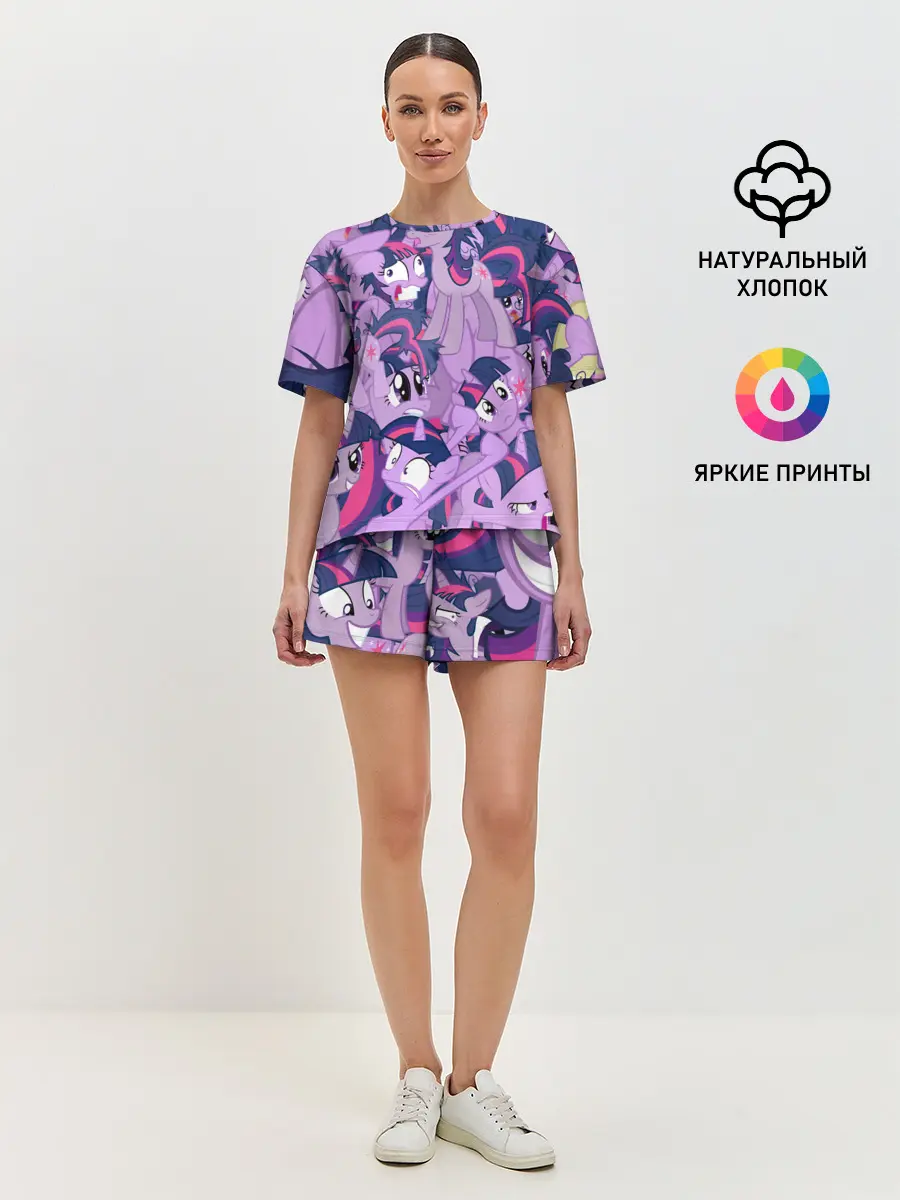 Женская пижама с шортами / PATTERN PONY