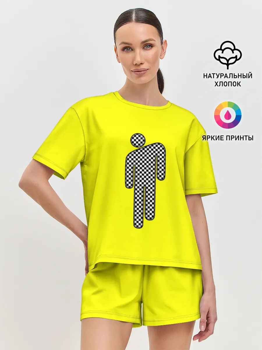 Женская пижама с шортами / billie eilish