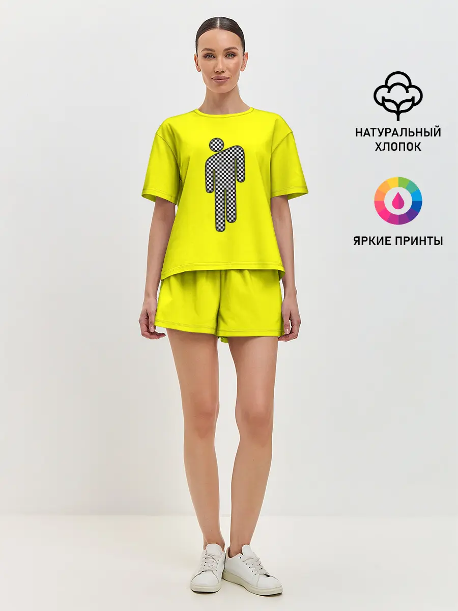 Женская пижама с шортами / billie eilish