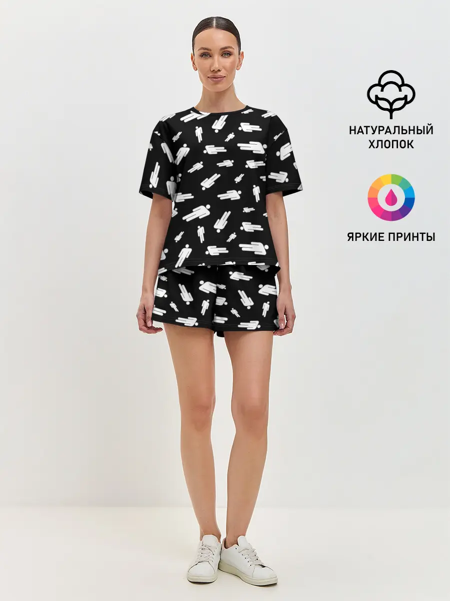 Женская пижама с шортами / BILLIE EILISH - Blohsh