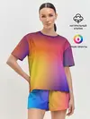 Женская пижама с шортами / Abstract gradient colors