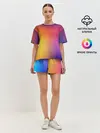 Женская пижама с шортами / Abstract gradient colors