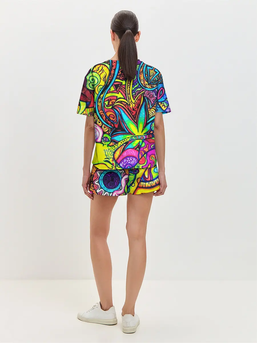 Женская пижама с шортами / ABSTRACTION PSY