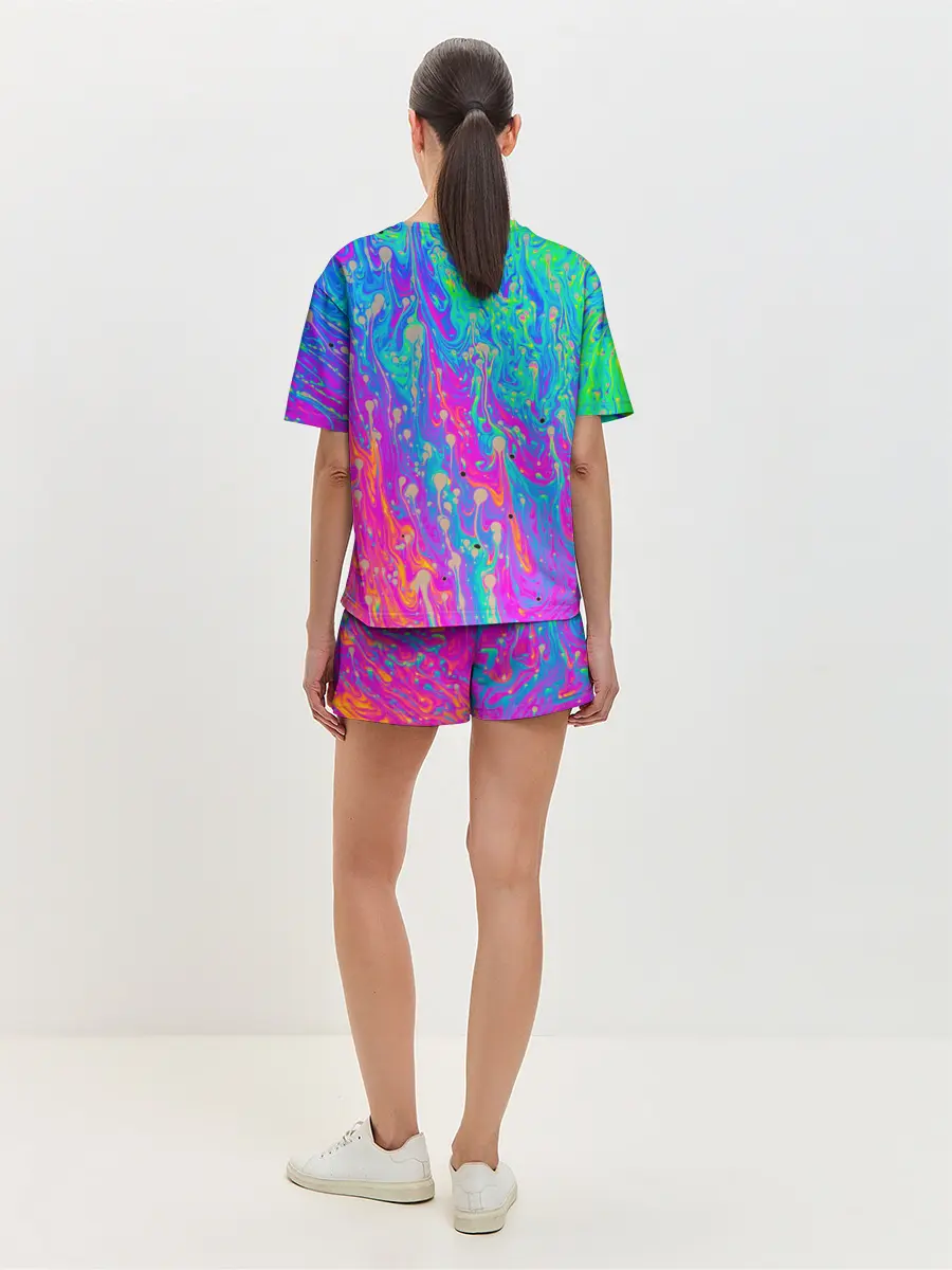 Женская пижама с шортами / НЕОНОВАЯ ПАЛИТРА
