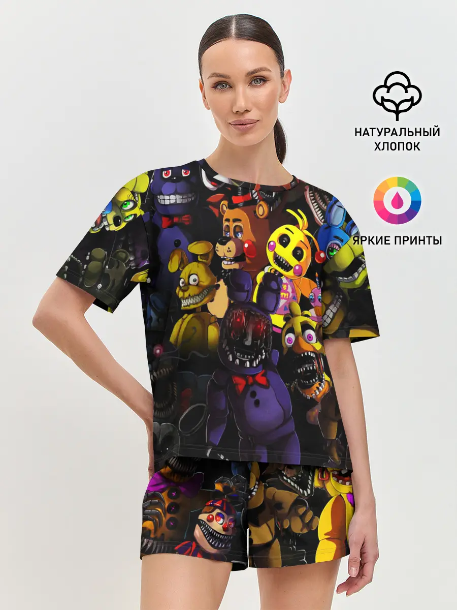 Женская пижама с шортами / FIVE NIGHTS AT FREDDYS