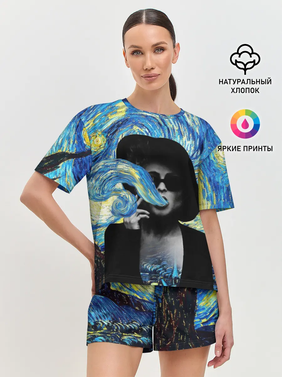 Женская пижама с шортами / Марла на картине Ван Гога